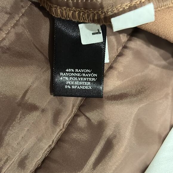 Ann Taylor Women's Signature Trouser Tan Size 10 - Picture 7 of 8
